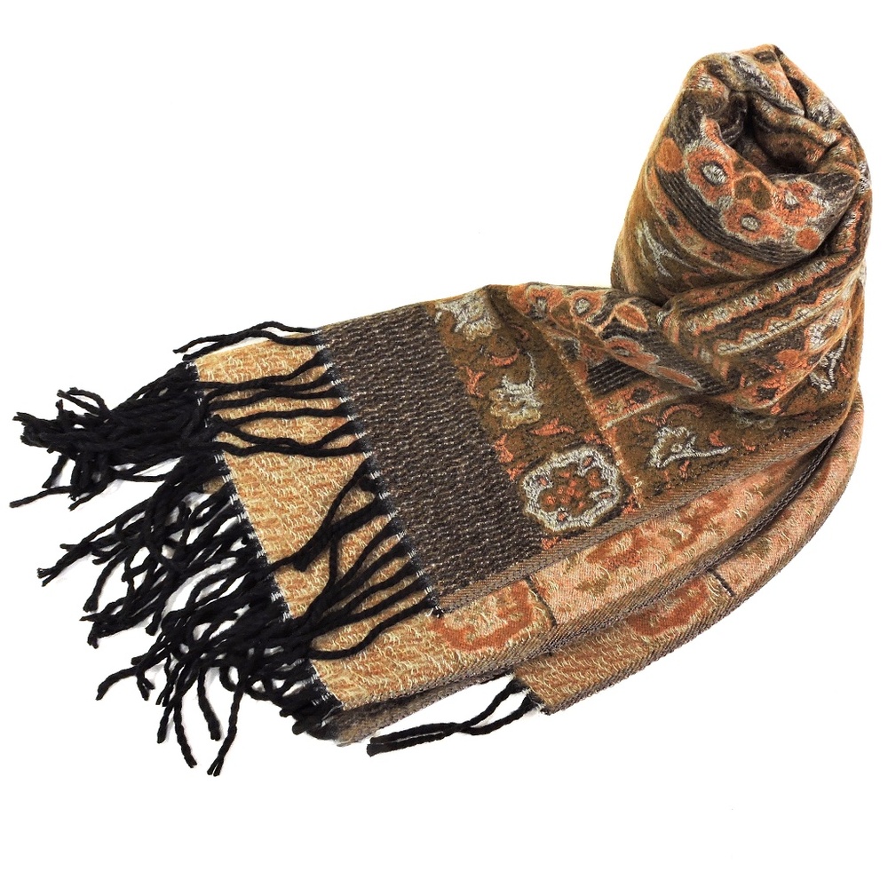 PRETTY PURSUASIONS WOMEN'S BROWN COMFORT WINTER SCARF - Picture 2 of 4